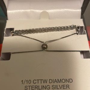 1/10 cttw diamond sterling silver